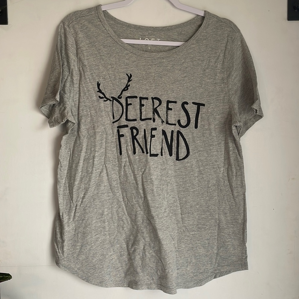 Ann Taylor gray tee shirt